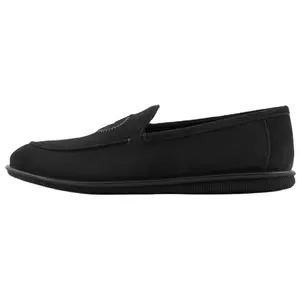 GIORGIO ARMANI Мужские черные лоферы