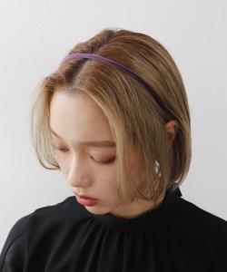 Три четверти времени/Тонкая бархатная повязка на голову Three Four Time, цвет Purple