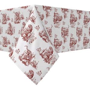 Квадратная скатерть, 100% хлопок, 52х52 дюйма, цветочный 180