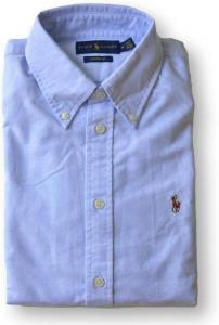 POLO RALPH LAUREN Мужская классическая рубашка Oxford Performance, Powder Blue