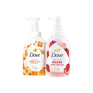 Набор из двух гелей для душа "фруктовый смузи" увлажняющий 400г+400г аромат османтус ваниль ягоды Dove