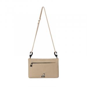 KANGOL Тканевый конверт-сумка через плечо унисекс малый, Khaki (Box Included)