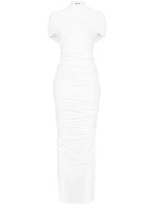 Jean Paul Gaultier двухслойное платье макси, белый