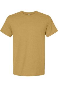 Футболка JERZEES Premium Blend Ringspun с круглым вырезом, цвет mustard heather