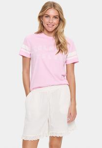 Футболка с принтом HINE Saint Tropez, розовый