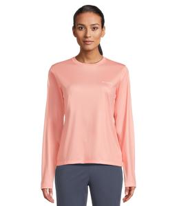 Футболка Columbia Tidal Tee Pfg Fish Flag Long Sleeve Shirt, Tiki Pink/Fish and Friends Flag