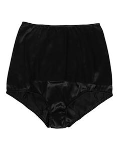 Черное шелковое эластичное нижнее белье с высокой талией Dolce & Gabbana, черный