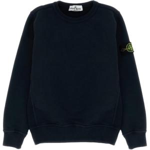 Детский хлопковый свитшот STONE ISLAND, черный
