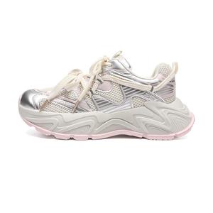 ZHR Кроссовки Whale Shoes дышащие низкие массивные женские розовые, цвет Pink