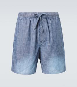 Хлопковые бермуды средней посадки Loewe, Washed Blue