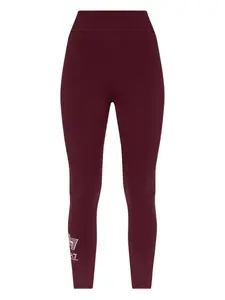 Леггинсы с принтом логотипа Ea7 Emporio Armani, красный