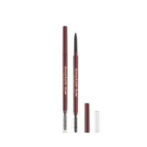 Карандаш для бровей remarkable brow pencil Zoeva, black brown, вес 0.09 гр.