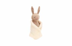 JELLYCAT Плюшевая кукла Bunny Collection Warm Bunny Ivory, высота стоя 18 см, высота 18 см