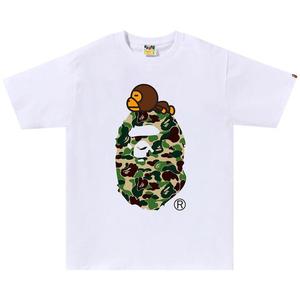 Футболка BAPE ABC Camo Milo On Big Ape Tee, White/Green