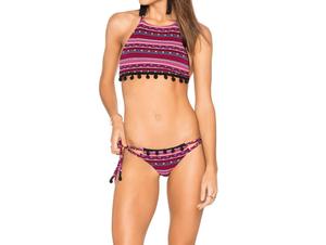 Women's Evan Bottom In Red Tribal SOAH