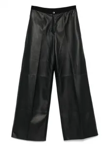 Кожаные брюки Forte Forte, черный