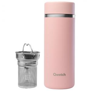 Кружка théière isotherme 400 мл матовая пастельная роза Qwetch