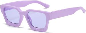 Женские солнцезащитные очки конфетных цветов с градиентным затемнением UV400, мужские панк-очки для занятий спортом на открытом воздухе, бега и езды generic, Purple Purple