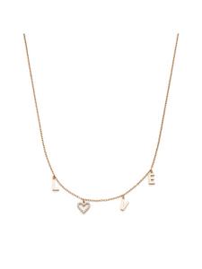 s.Oliver Колье «Любовь» из розового золота