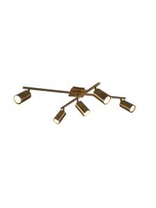 Потолочный светильник MARLEY из античной латуни Trio Leuchten, Altmessing