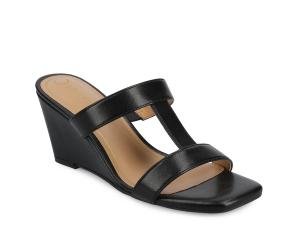 Сандалии Journee Clodie Wedge Sandal, черный