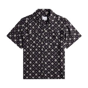Рубашка Rhude Cross Bandana Rayon Shirt, Black/White