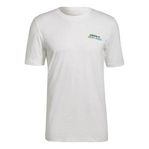 Футболка adidas originals Graphic Stoked Fish Flowers T-shirt 'White Multi-Color', белый