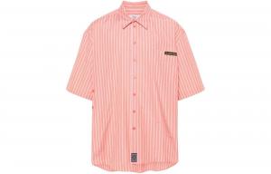 Полосатая рубашка для боулинга Martine Rose, персиковый