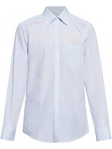 Полосатая хлопковая рубашка Dolce & Gabbana, синий