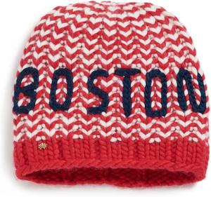 Женская бостонская шапка Lele Sadoughi, Red Melange