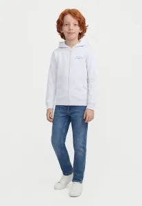 Толстовка на молнии с логотипом jjcollege Jack & Jones Junior, White Melange