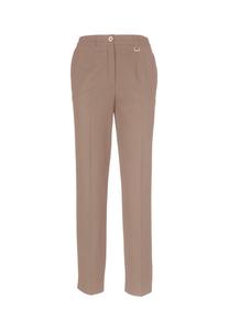 Короткий размер: удобные брюки Carla со стрелками Goldner, бежевый