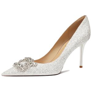 Тонкие каблуки на шпильке женские шампань Zubumei, светло-золотистые