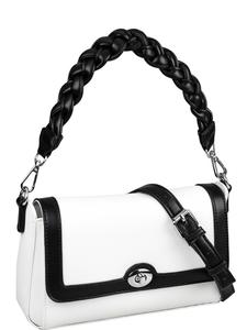 COLLEZIONE ALESSANDRO Плечевая сумка 'Schwarz-Weiß' в черном цвете