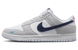 Кроссовки Nike Dunk Low White Grey Navy Aqua Mini Swoosh