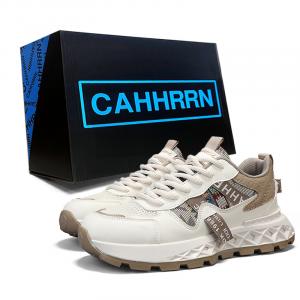 CAHHRRN Мужские низкие повседневные туфли бежево-голубые, цвет Beige Blue