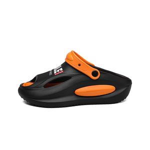 NANJIREN Пляжные сандалии унисекс черные с оранжевым, цвет Black Orange