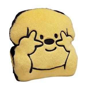 Ten Thousand Children's Music Милый и забавный плюшевый поросенок с жестом мира, разноцветный розовый, плюшевая игрушка, высота 38см