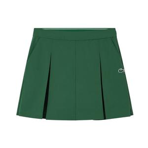 Теннисная юбка женская LACOSTE, зеленый
