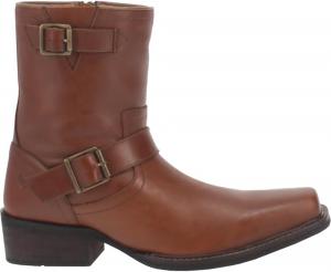 Мужские повседневные байкерские ботинки Dingo Hackett на щиколотку - коричневые, коричневый