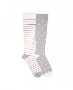 Женские компрессионные уютные носки (2 шт в упаковке) MUK LUKS, Grey pack