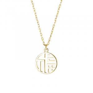 LISM Женское ожерелье из серебра 999 пробы