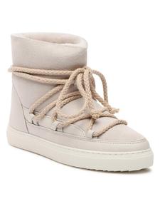 Женские ботинки Inuikii зимние на плоской подошве, светло-бежевый