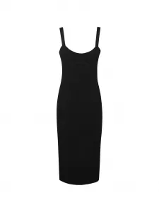 Платье миди без рукавов Party Time Patrizia Pepe, черный