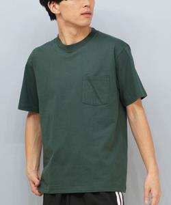 Футболка с коротким рукавом, с карманом, 100% хлопок HANES, зеленый