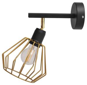 Настенный светильник Helam Agat, черный - металл - 18 x 15 x 30 см