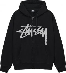Худи Stussy Stock Zip 'Black', черный