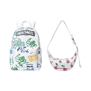 DRACONITE Полиэстеровый студенческий рюкзак обычный унисекс ослепительный цвет сияющий, Combo 1