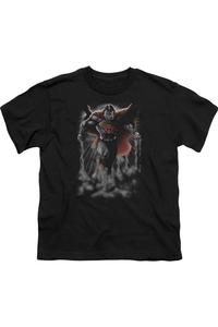 Футболка с коротким рукавом для детей "Superman Above The Clouds" Gildan, черный