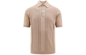 Трикотажная хлопковая поло Brunello Cucinelli, Хаки